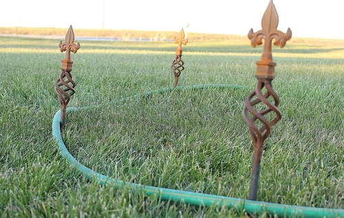 Cast iron finial garden hose - 3,