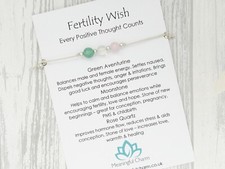 Fertility Wish Bracelet Gemstone Pregnancy Aid Conceive IVF Positive Gift Baby
