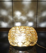 Rare Amber Bubble Glass Rings Ceiling Light Fixture Amber Helena Tynell Era