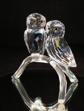 Swarovski Crystal Clear Owl Couple - Item Number 1003312 - No Box