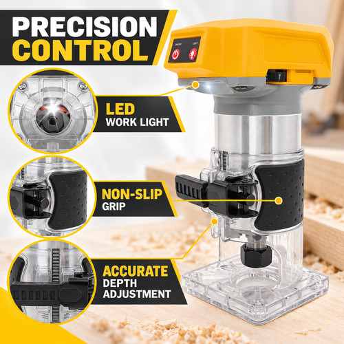 20v cordless trim router - 20v, wood