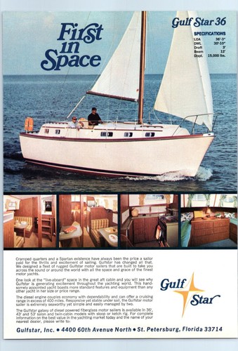 1971 gulfstar motor sailer - gulfstar, 36