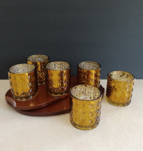 Amber gold mercury - amber, glass