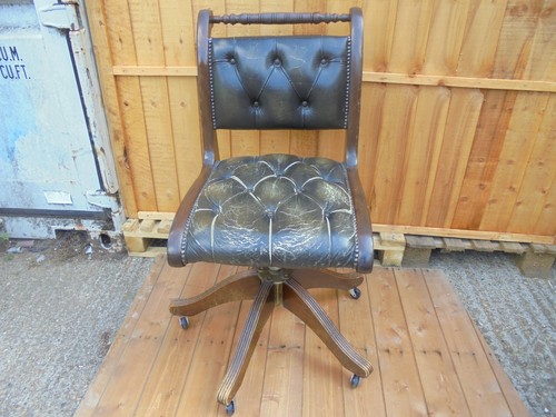Antique vintage green - green, leather
