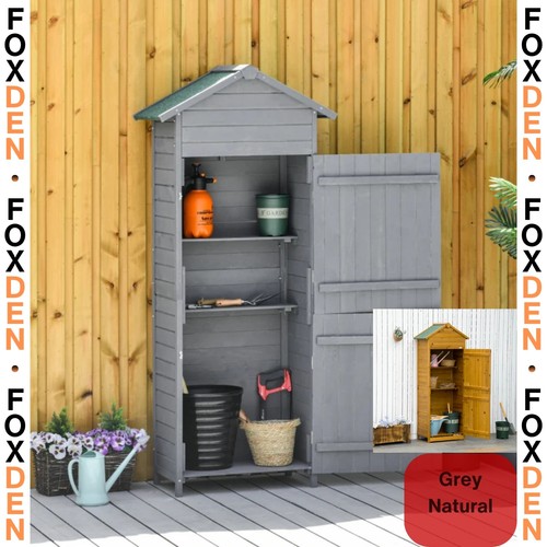 Wooden garden storage shed - garden,