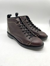 George Cox X Fred Perry X Nicholas Daley Pebble Leather Monkey Boots Uk 6.5 New