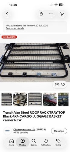 Transit van steel - transit, rack