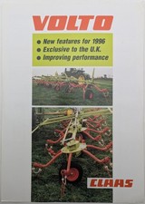 Original CLAAS Volto Tedder Single Sheet Brochure, c 1996