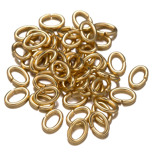 50pcs stainless steel - 50pcs, oval