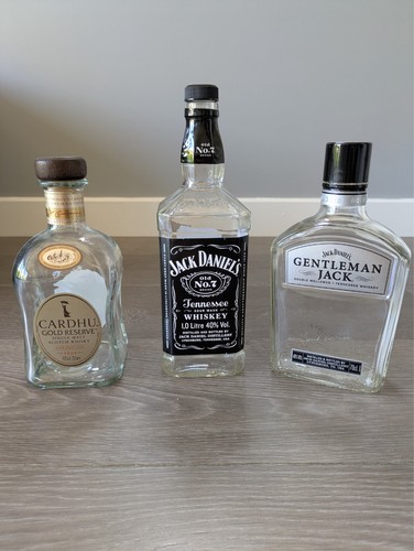 Empty whisky bottles - 3,