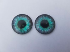 2x Animal Eyes Round Glass
