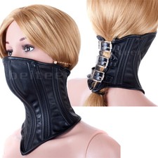PU Leather Slave Neck Collar