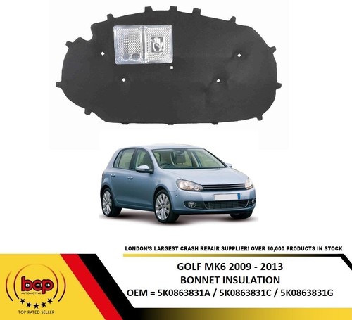 Golf mk6 2009 2013 bonnet - vw,