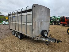 IFOR WILLIAMS DP120G3-14 Livestock Trailer Triaxle 14ft with internal gate
