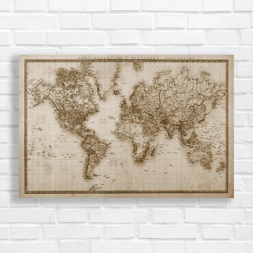 Map the world circa - map,