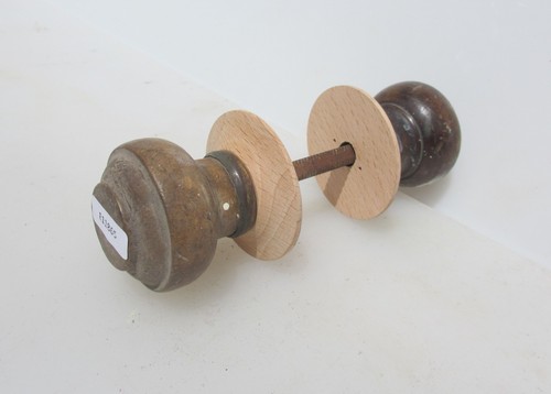 Antique wooden door knobs - antique,