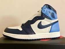 Nike Air Jordan 1 Retro High OG Obsidian UNC Blue White Size UK 8.5 US 9.5 EU 43