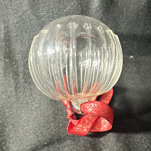 Clear ribbed glass christmas - clear,