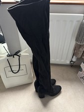 Topshop Thigh High Boots Black