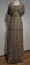 PHASE EIGHT Dress Sz 18 Bronze lace maxi evening long party wedding guest prom 