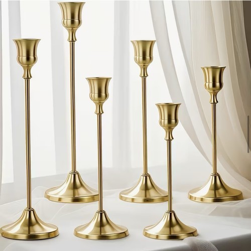 6pcs vintage metal candle - metal,