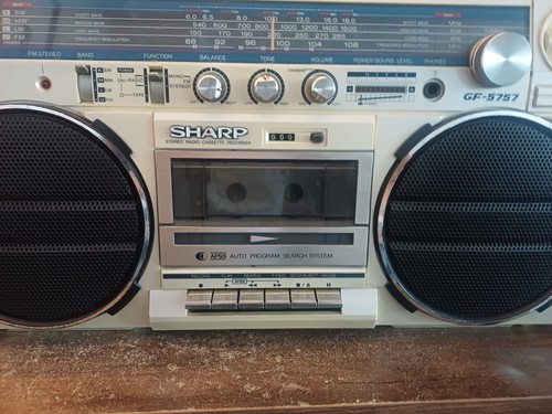 Sharp gx5757 vintage boombox - sharp,