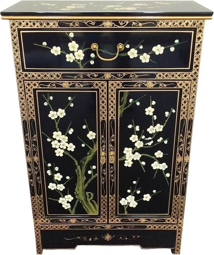 Oriental chinese black lacquer - chinese,