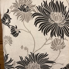 Laura Ashley Kimono Charcoal Cotton/Linen Fabric W54" x L3.2M Vintage 2005