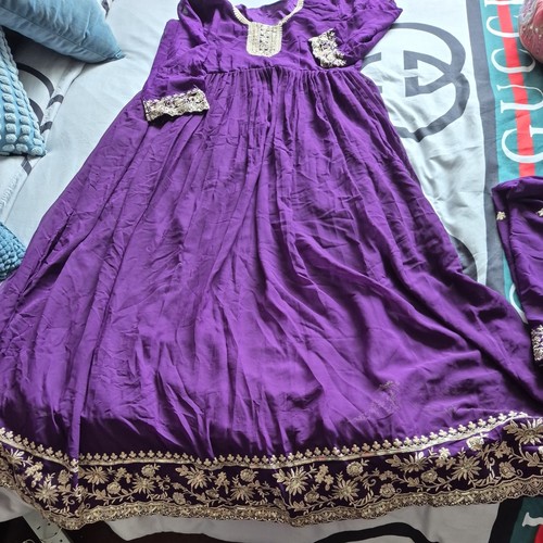 Ladies purple embroidered - purple,