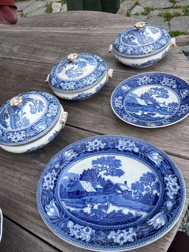 Wedgwood blue dinner set - set,