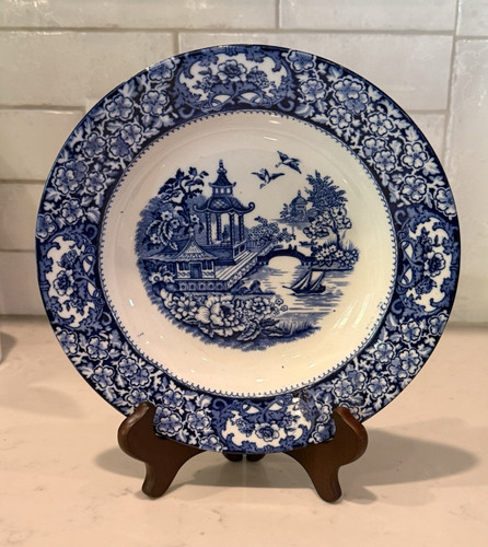 Olde alton ware blue willow - blue,