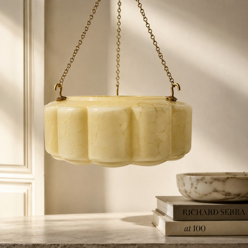 Antique art deco yellow - art,