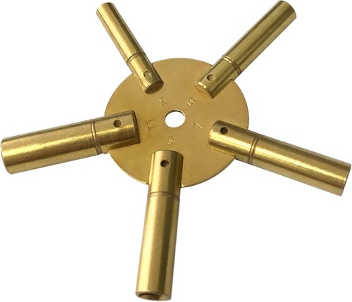 Versatile piece brass clock - 5-piece,
