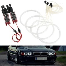4x CCFL Angel Eyes Still Light Rings Set for BMW E36 E38 E39 E46 Projector Lamp