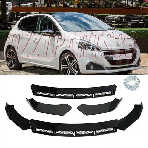 Glossy black front - front, chin