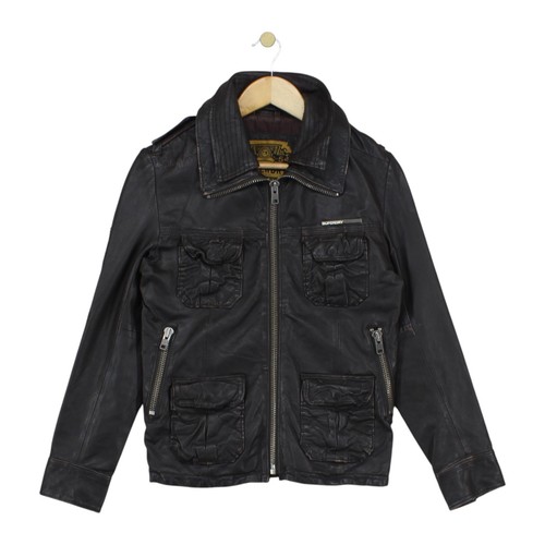 Superdry leather jacket - superdry,