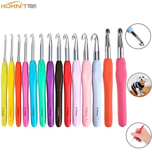 Ergonomic crochet hook - hook, soft