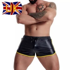 Men’s Faux Leather Shorts