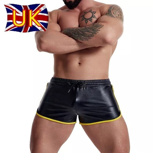 Intouch men wet look shorts - look,