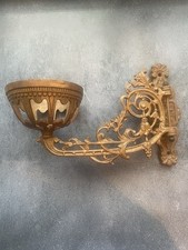 Victorian Gilt Iron Oil Lamp