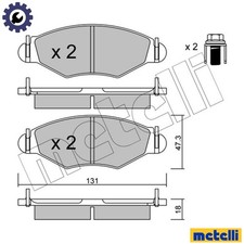 BRAKE PAD SET DISC BRAKE 22-0254-0 FOR PEUGEOT 206/Hatchback/SW 306 KDX 1.4L
