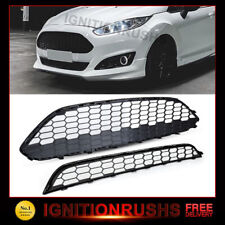 FOR FORD FIESTA MK7 BLACK  ZETEC S HONEYCOMB FRONT UPPER & LOWER GRILLE 2013-17