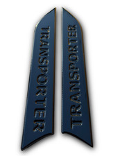 VW transporter T6 high gloss black wing badges. Pair solid plastic not vinyl.