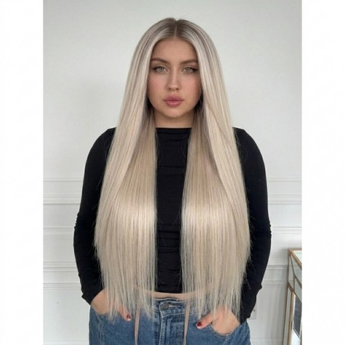 Highlight blonde long straight - highlight,
