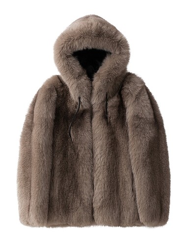 Winter fox fur coat - winter,