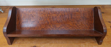 Long vintage book trough, rest, rack, shelf, hardwood booktrough, 47cm
