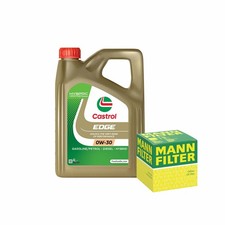 Engine Oil 0W30 4L Castrol Edge C3 - Mann Oil Filter Service Kit 4 Litre