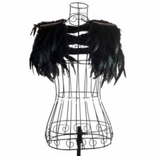 Ladies Gothic Black Feather