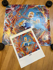 2 Ron English Homer Simpson Prints Cartton Colored Creationism 21x22