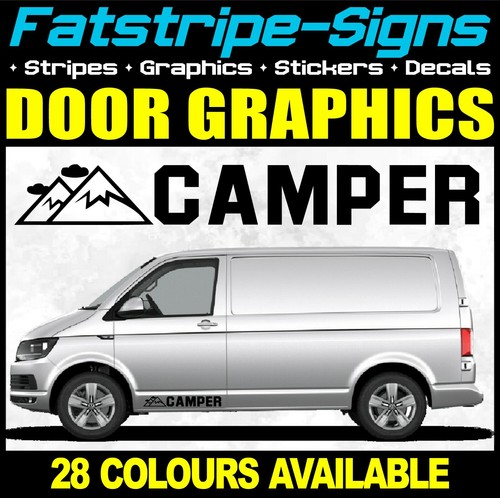 Camper van side graphics - van, vinyl